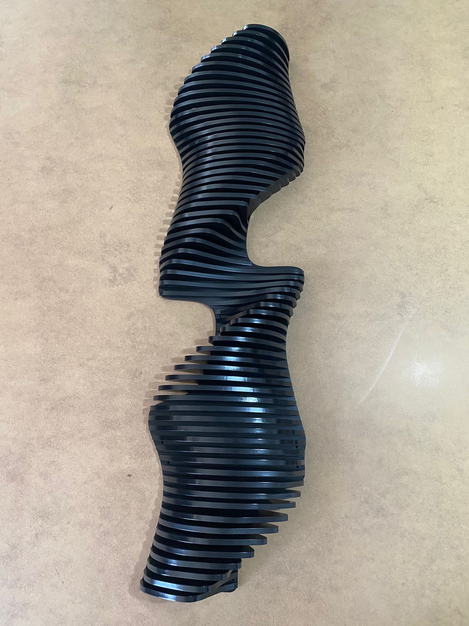 Parametric Wall Art | Vertical 3D Acoustic Panel | Large Wall Hangings | Vertical Wall sculpture | Wood Wall Décor | Living room decorations