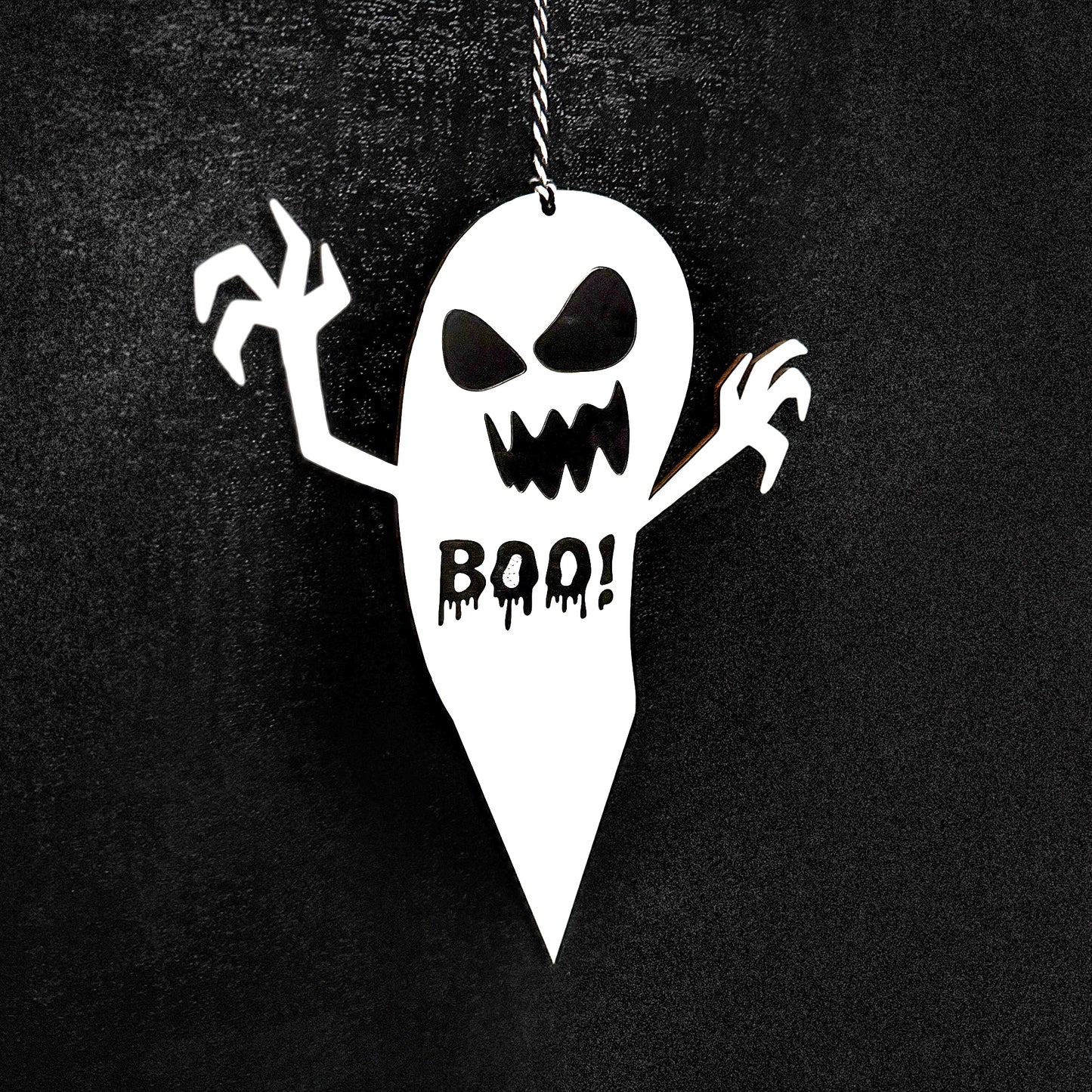 Custom Set of Halloween Decorations Ghost & Monster Decor, Outdoor and Indoor Waterproof Halloween Garden stakes, Hanging Signs, Fall Decor