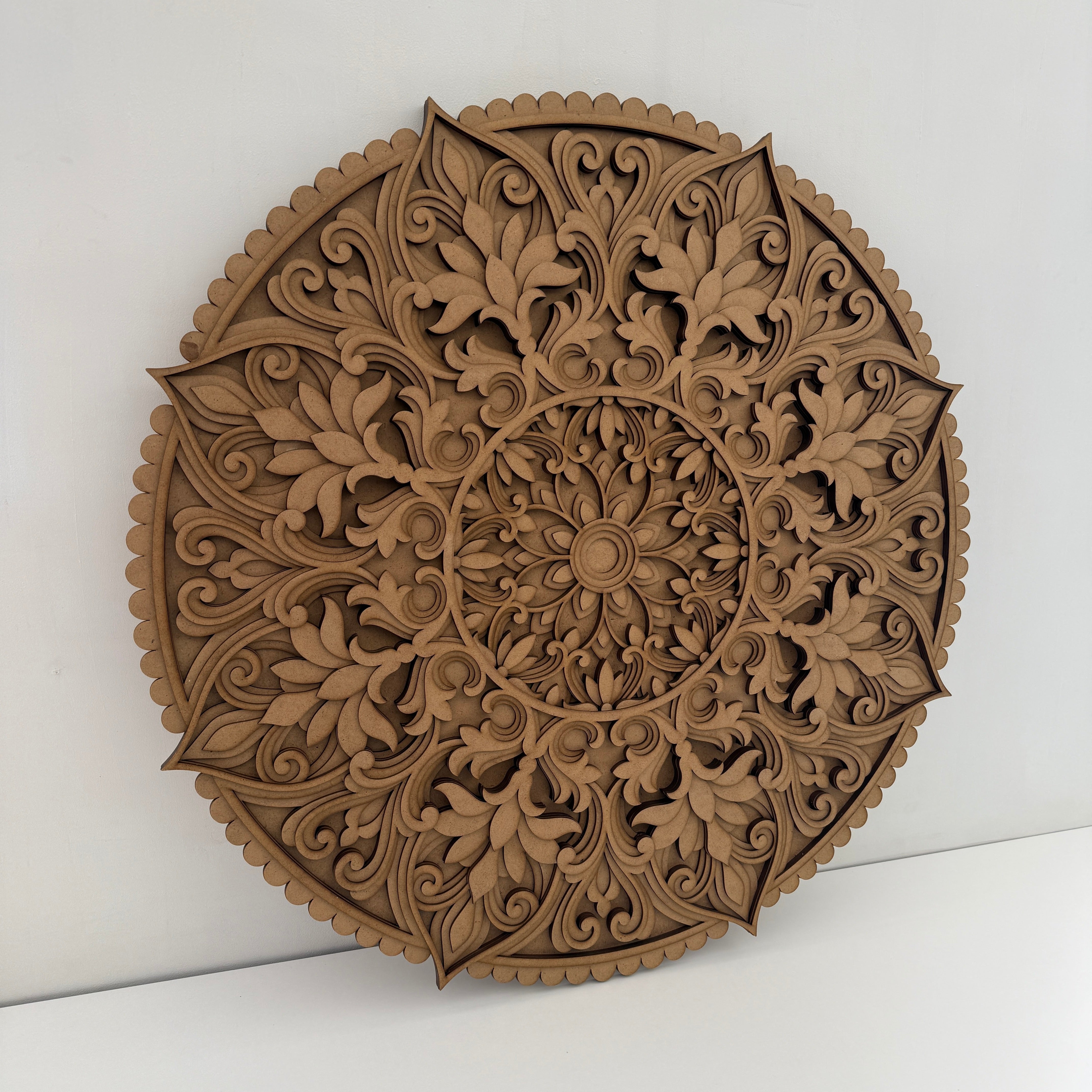 MANDALA WOOD Wall Decor, Sacred Geometry Art, Living Room Decor, Handcrafted Rustic Boho Home Accent, Mandala 3D Wood Art, New Home Gift