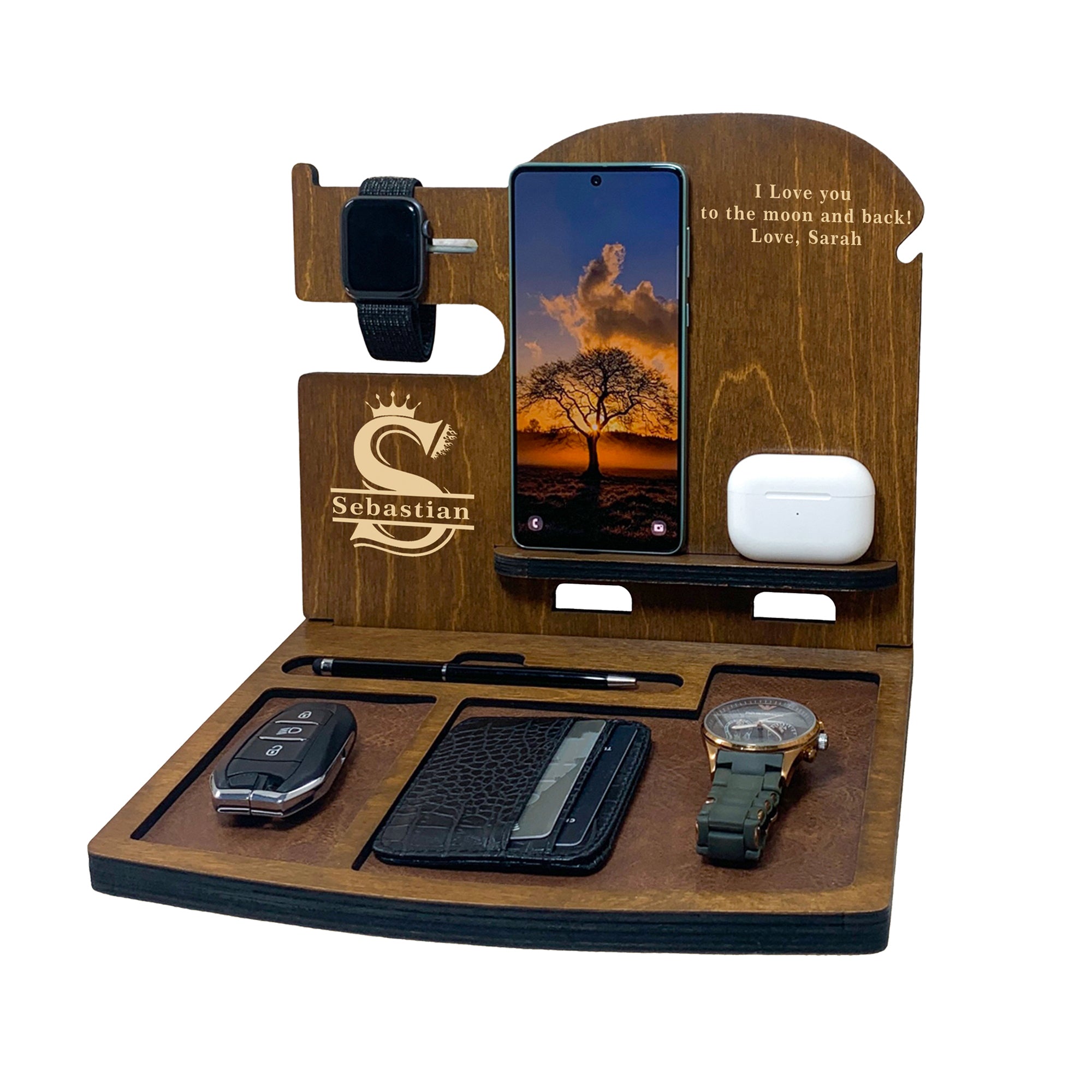 Individuelle Dockingstation aus Holz