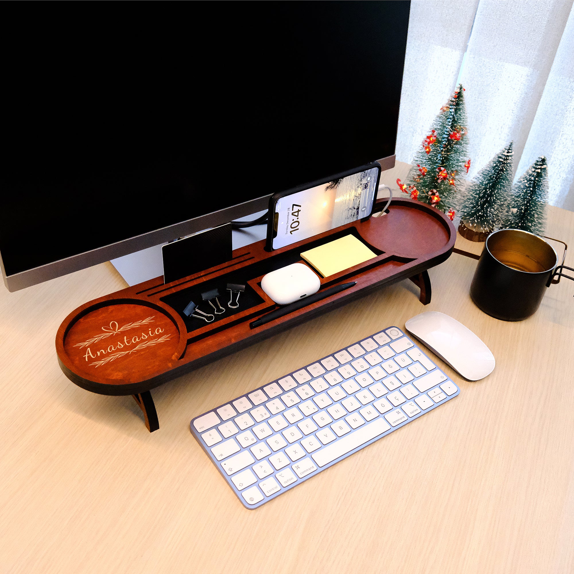 Individuelle Dockingstation aus Holz