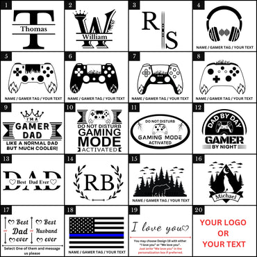 Personalisierter Gaming-Controller-Ständer / Kopfhörerhalter, personalisierte Jubiläumsgeschenke für ihn