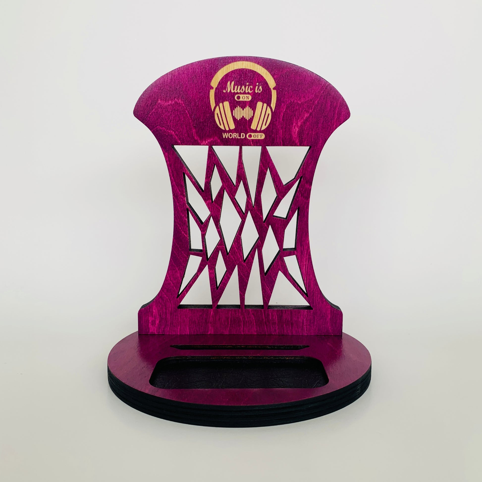 Personalized Wood headphone Stand and phone holder Venocci, Gifts for her, Gifts for daughter, gifts for wife, valentines day gifts, teen girl gifts