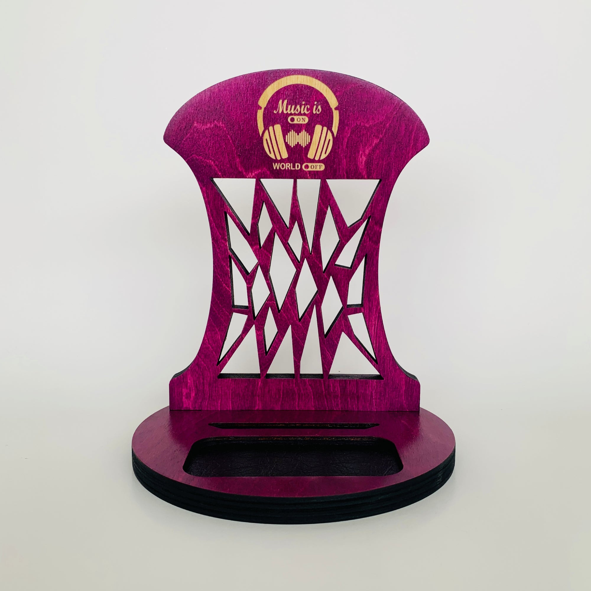 Personalized Wood headphone Stand and phone holder Venocci, Gifts for her, Gifts for daughter, gifts for wife, valentines day gifts, teen girl gifts