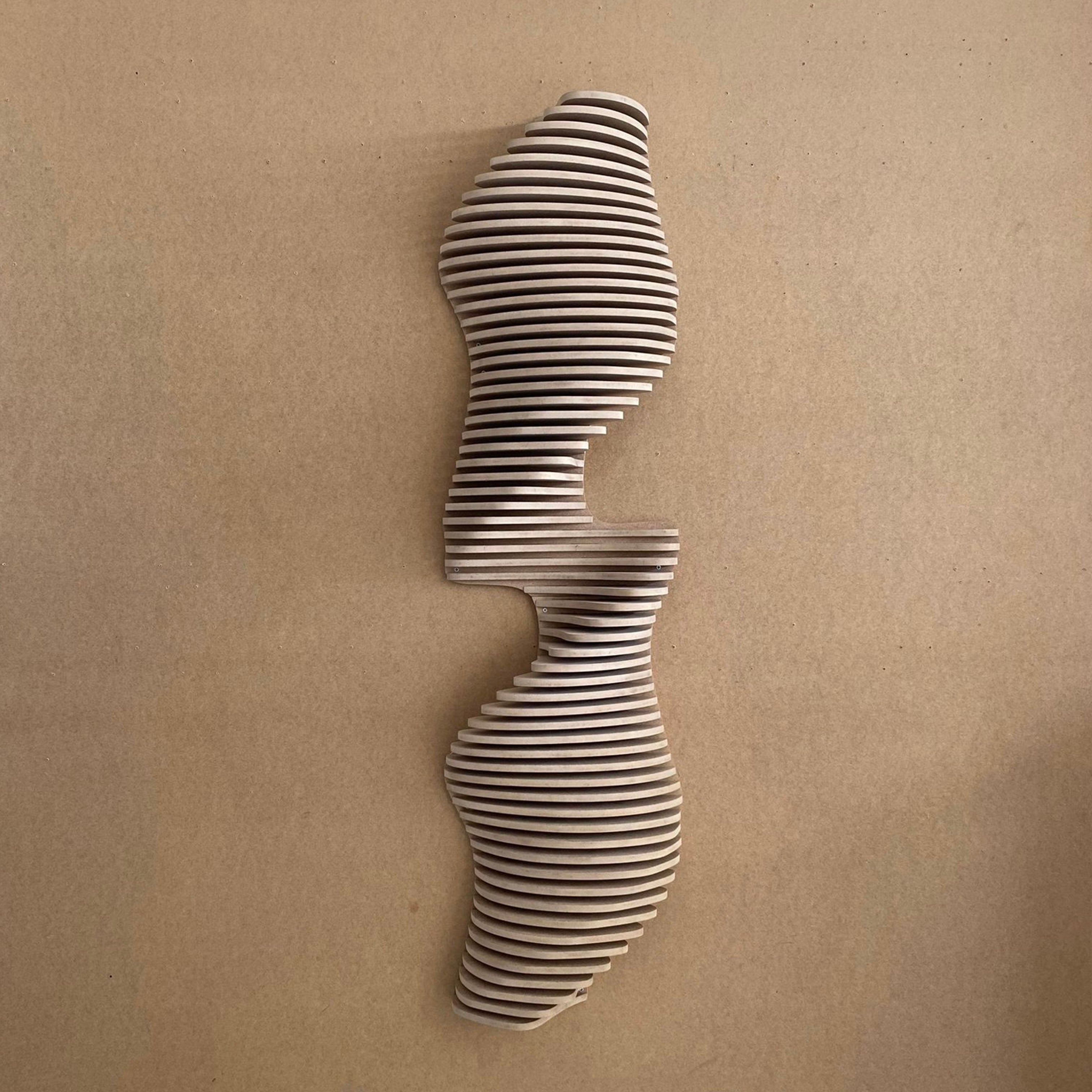 Parametric Wall Art | Vertical 3D Acoustic Panel | Large Wall Hangings | Vertical Wall sculpture | Wood Wall Décor | Living room decorations