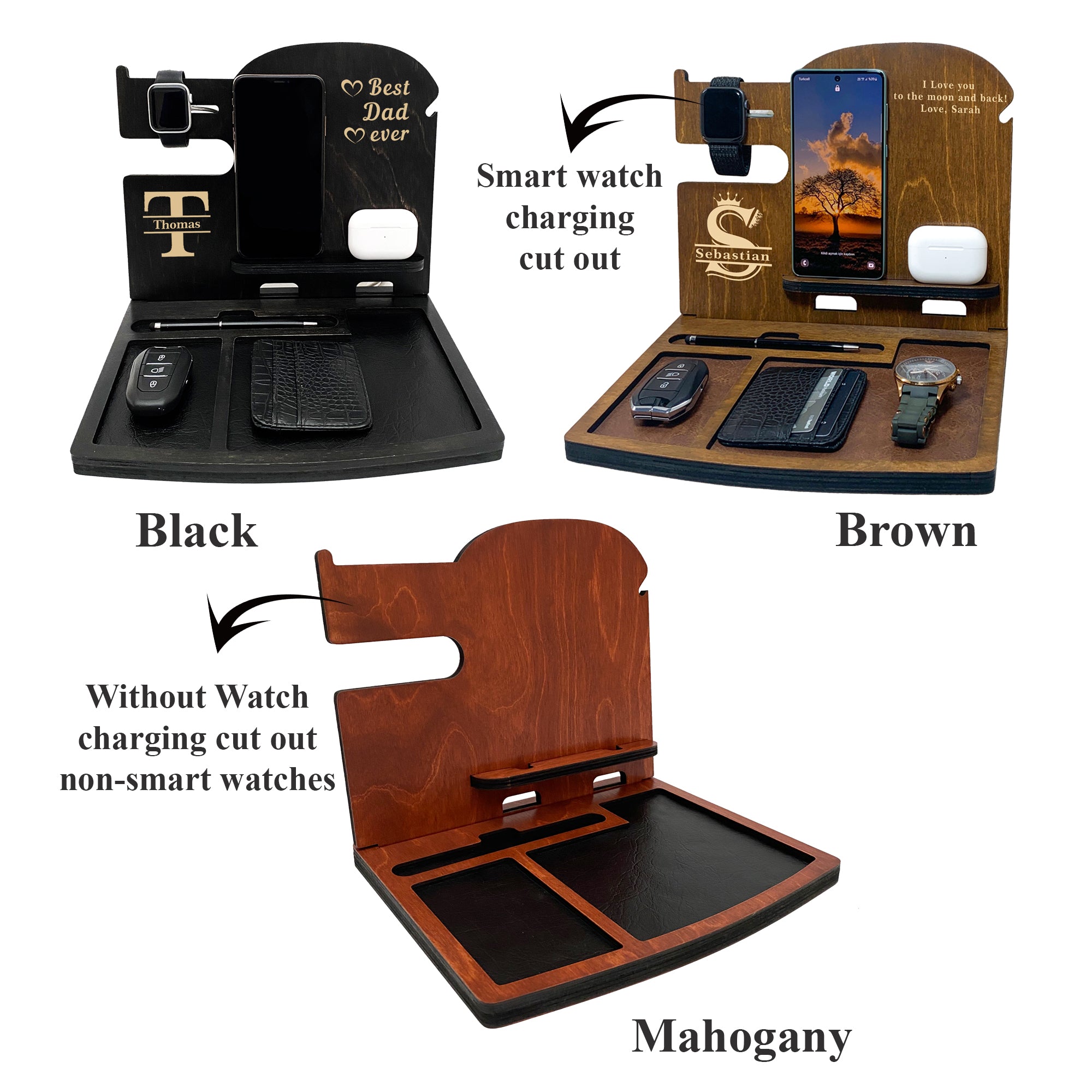 Individuelle Dockingstation aus Holz