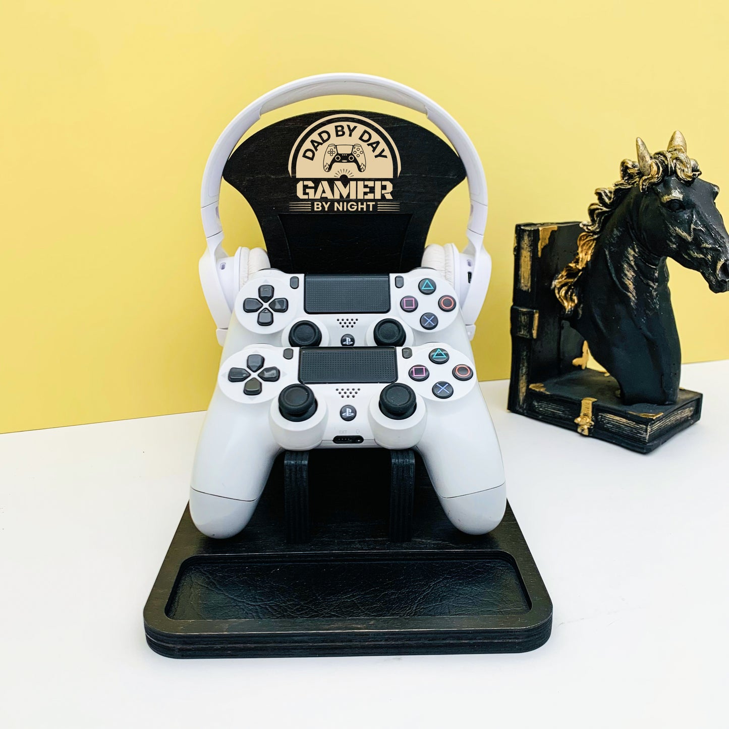 Custom Controller Stand with headphone holder
