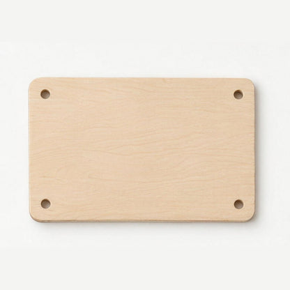 Birch plywood swing seat with rounded corners and four rope holes