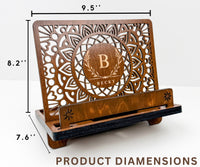Book Stand with Phone & Tablet Holder, Multi-purpose Wooden Stand,Desk Organizer, Gift for Readers, Mother's Day gift, Personalized Book Rest, Wife Gift