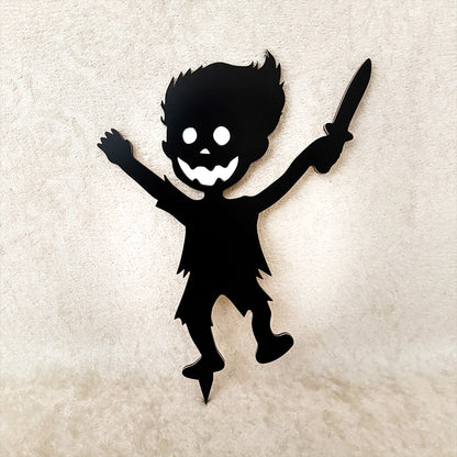 Custom Set of Halloween Decorations Ghost & Monster Decor, Outdoor and Indoor Waterproof Halloween Garden stakes, Hanging Signs, Fall Decor