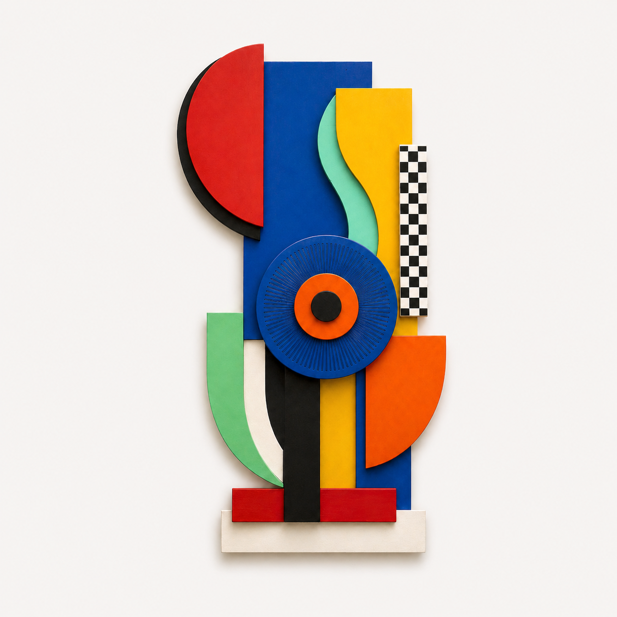 Venocci Veox Modern Wall Art – Colorful Geometric Wooden Wall Decor