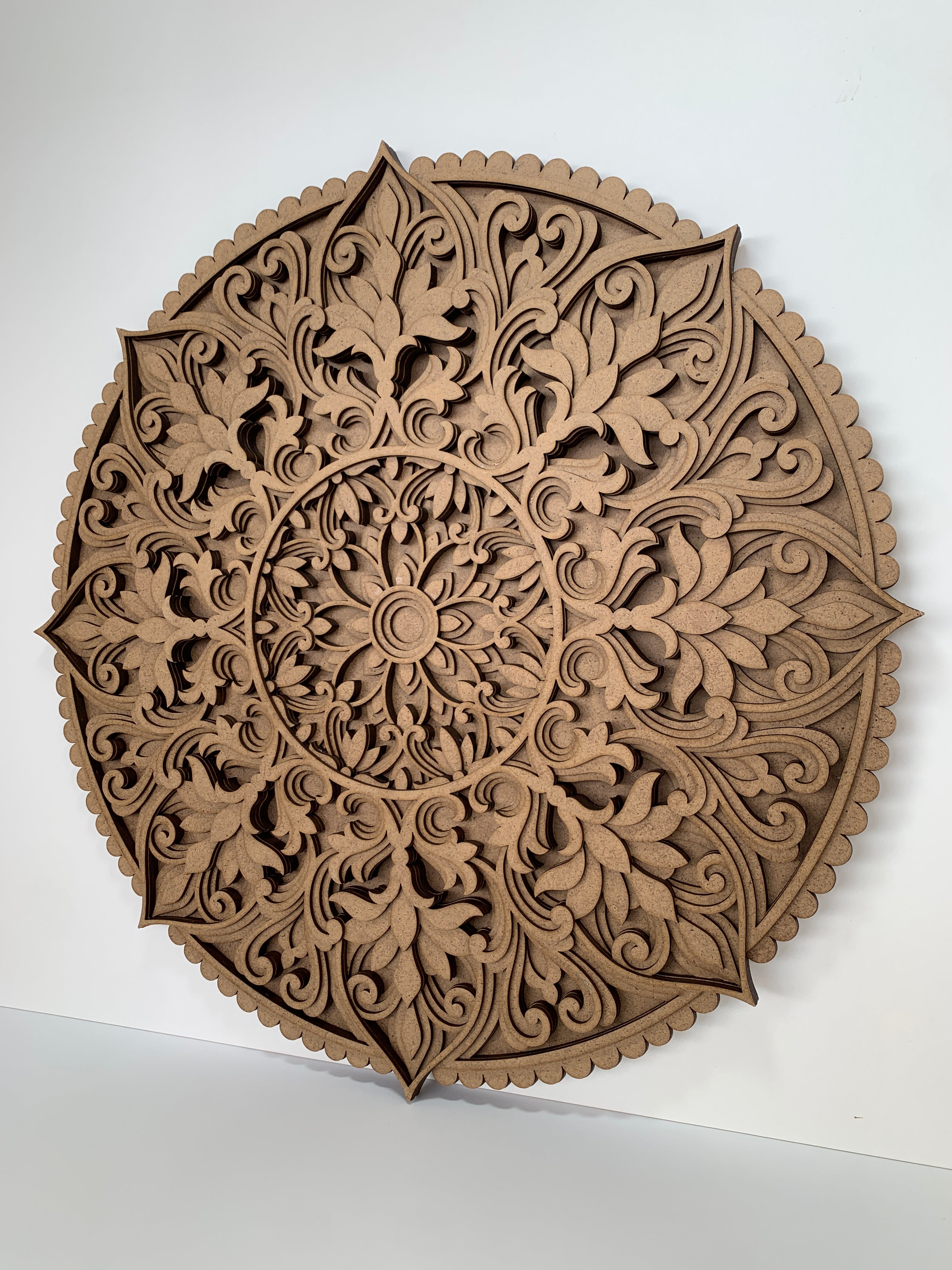 MANDALA WOOD Wall Decor, Sacred Geometry Art, Living Room Decor, Handcrafted Rustic Boho Home Accent, Mandala 3D Wood Art, New Home Gift