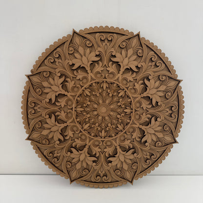 MANDALA WOOD Wall Decor, Sacred Geometry Art, Living Room Decor, Handcrafted Rustic Boho Home Accent, Mandala 3D Wood Art, New Home Gift