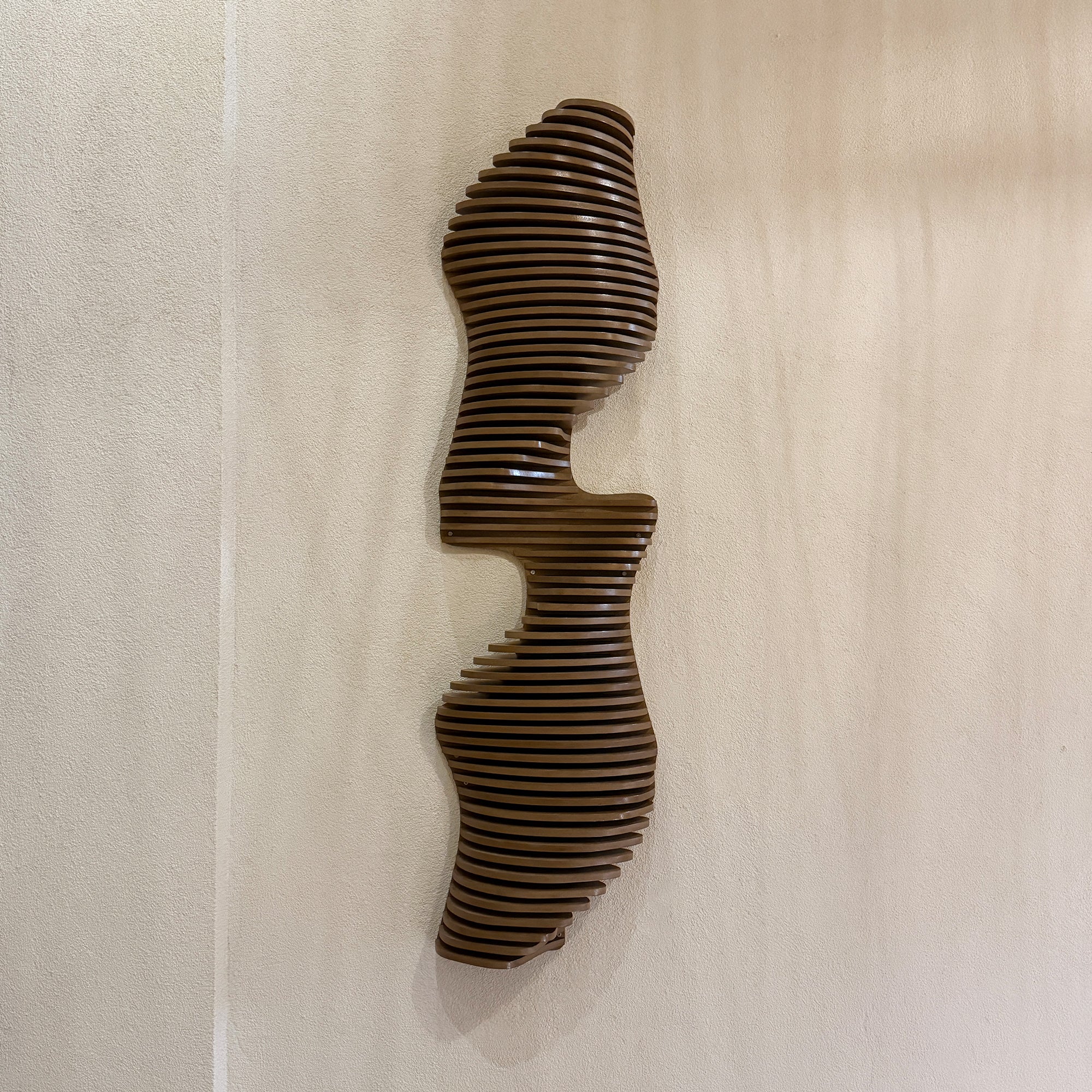 Parametric Wall Art | Vertical 3D Acoustic Panel | Large Wall Hangings | Vertical Wall sculpture | Wood Wall Décor | Living room decorations