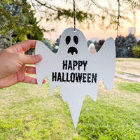 Custom Set of Halloween Decorations Ghost & Monster Decor, Outdoor and Indoor Waterproof Halloween Garden stakes, Hanging Signs, Fall Decor