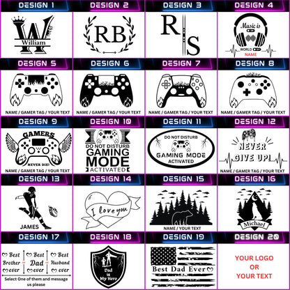 Personalized Game Controller Stand competible with PS4, PS5, XBox One