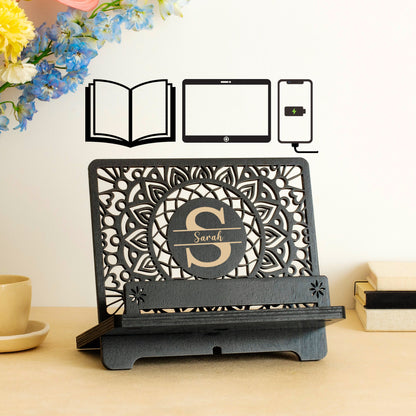 Personalized Book Reading Stand, Phone Stand and Tablet Holder, Birthday gift for wife, Birthday gifts for Women, Christmas gift for her, Mother's Day gift for Mom