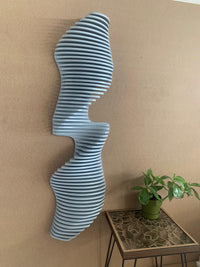 Parametric Wall Art | Vertical 3D Acoustic Panel | Large Wall Hangings | Vertical Wall sculpture | Wood Wall Décor | Living room decorations