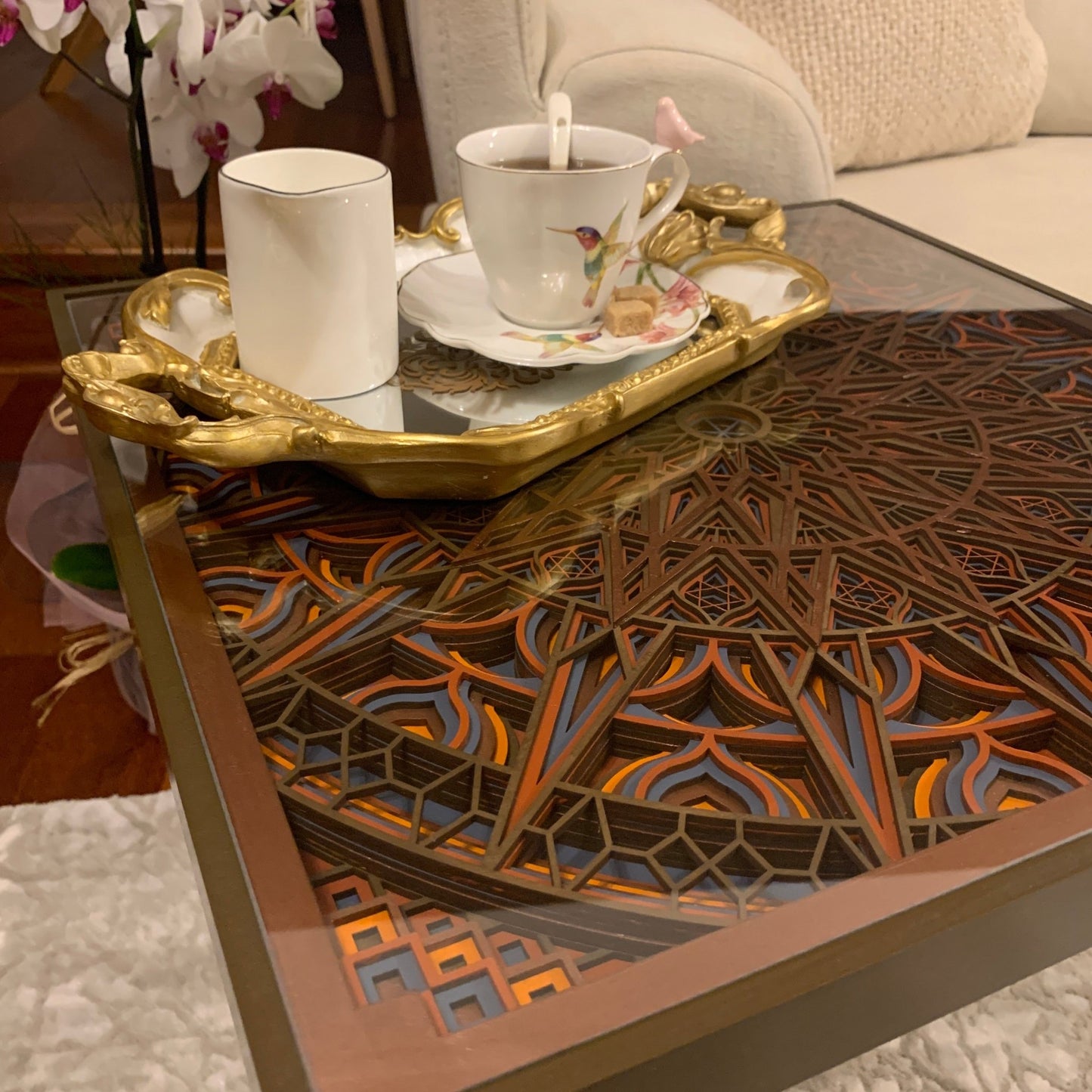 Table basse Luna_Bleu