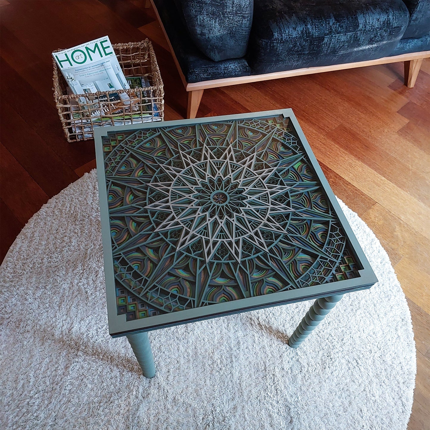 Table basse Luna_Bleu