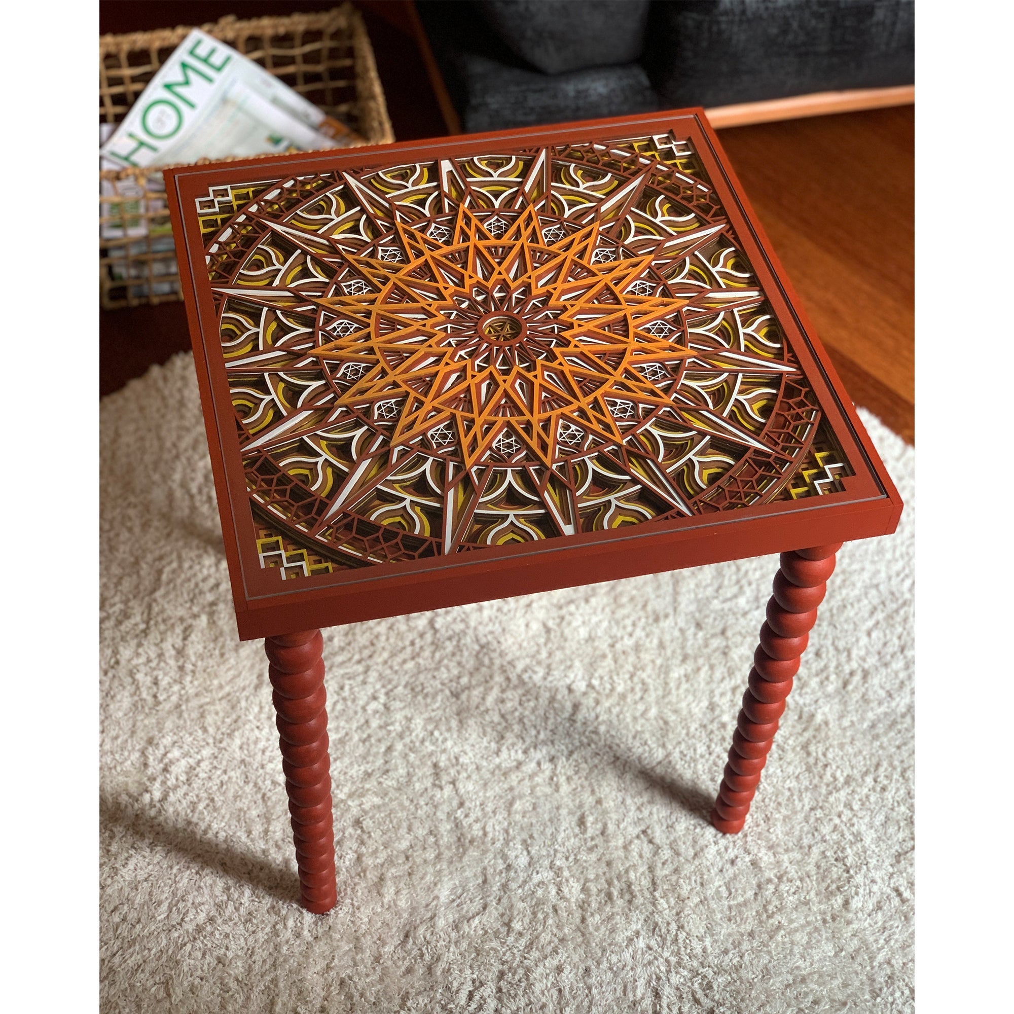 Table basse Luna_Rouge