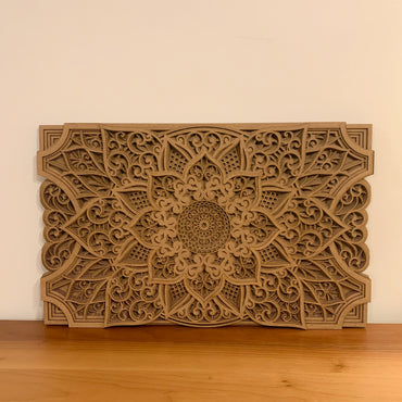Décor mural élégant en bois de mandala, décor d’art mural en bois, décoration intérieure, art mural en bois de mandala, décor de salon de panneau mural en bois de chambre à coucher