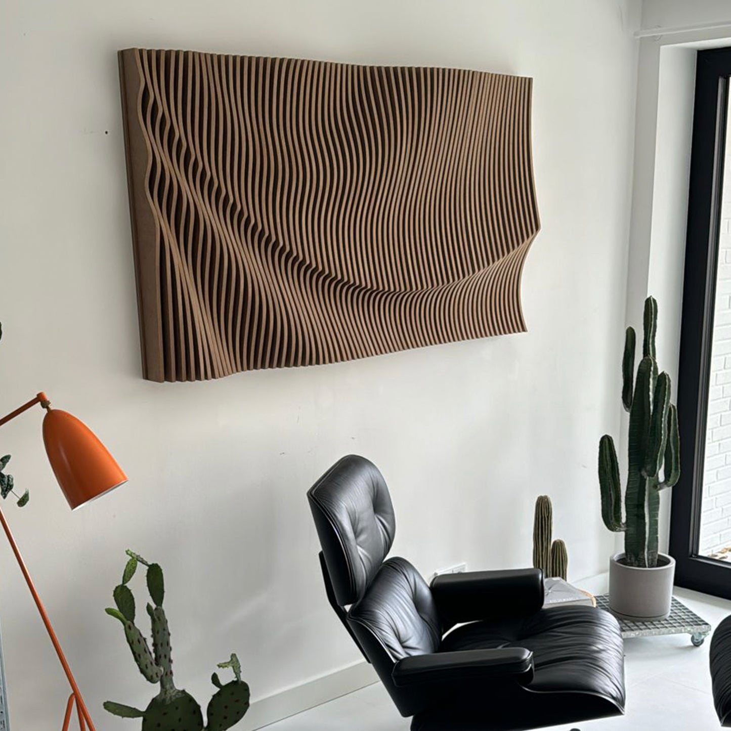 Parametric Wavy Wall Art | 3D Wall sculpture | Handcrafted Large Wall Hangings | wood Wall Décor | Living room decorations
