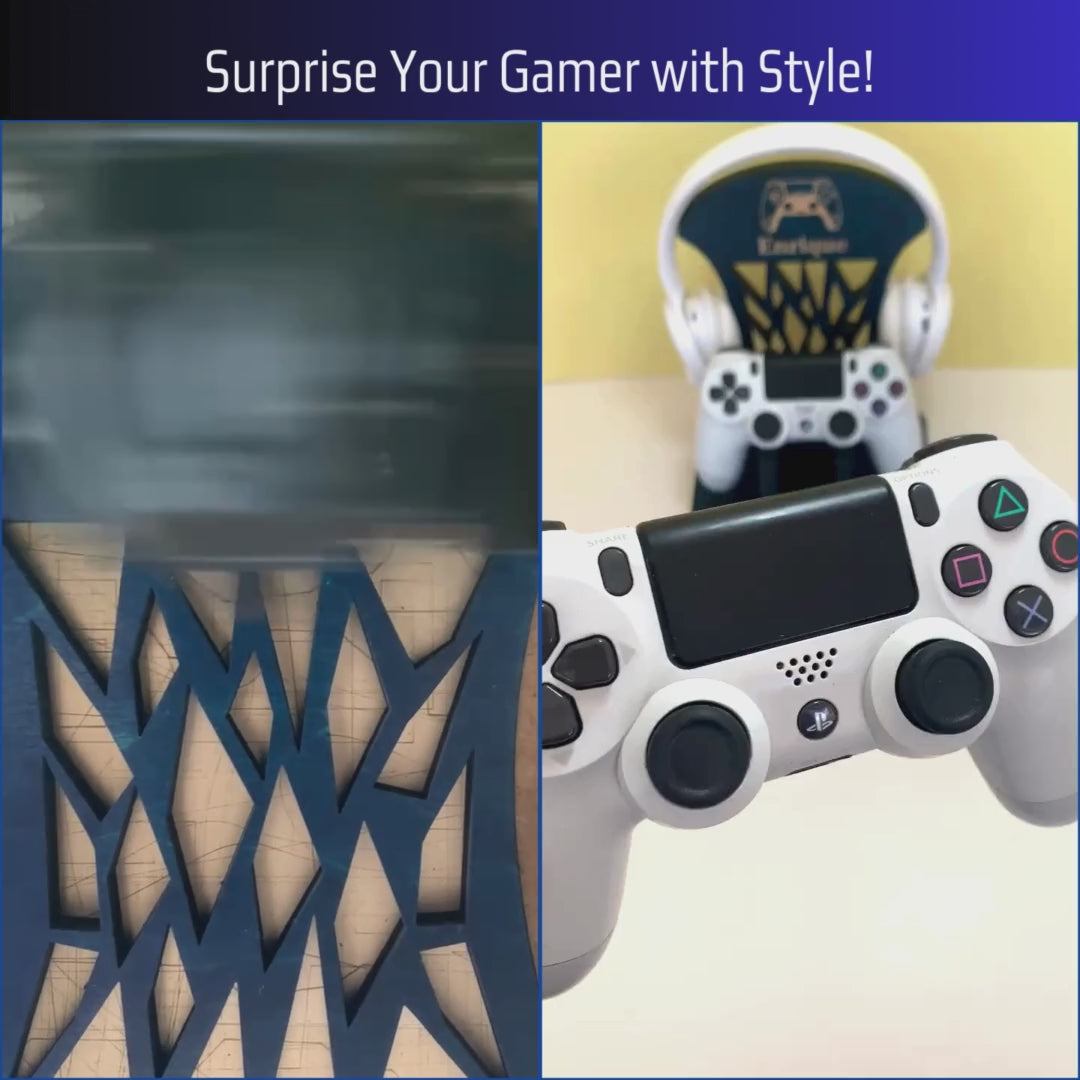 Support de contrôleur de jeu personnalisé / Support d’écouteurs, cadeaux d’anniversaire personnalisés pour lui