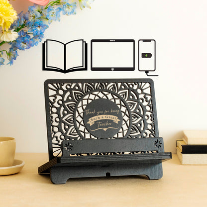Personalized Book Reading Stand, Phone Stand and Tablet Holder, Birthday gift for wife, Birthday gifts for Women, Christmas gift for her, Mother's Day gift for Mom