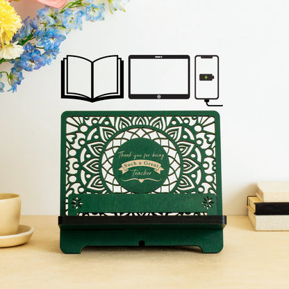 Personalized Book Reading Stand, Phone Stand and Tablet Holder, Birthday gift for wife, Birthday gifts for Women, Christmas gift for her, Mother's Day gift for Mom
